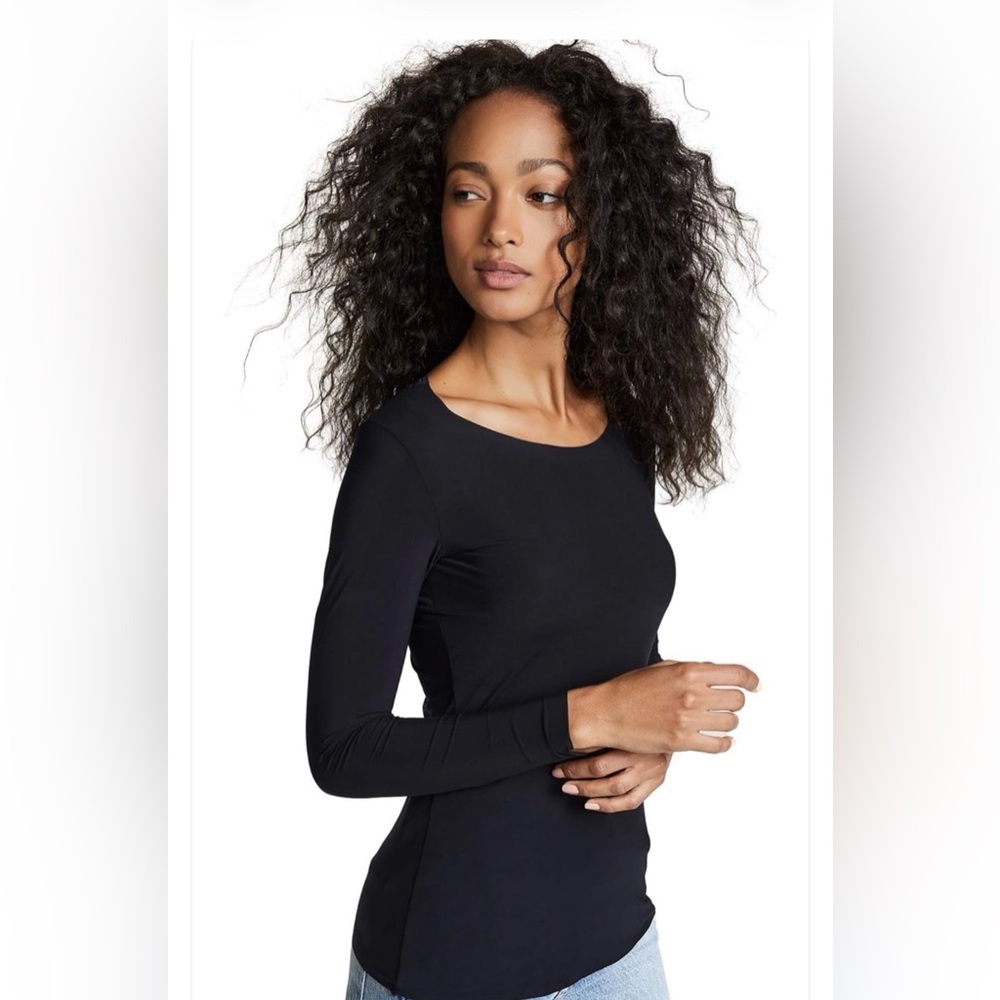 Commando Whisper Long Sleeve Top in Black s/m - Picture 6 of 6